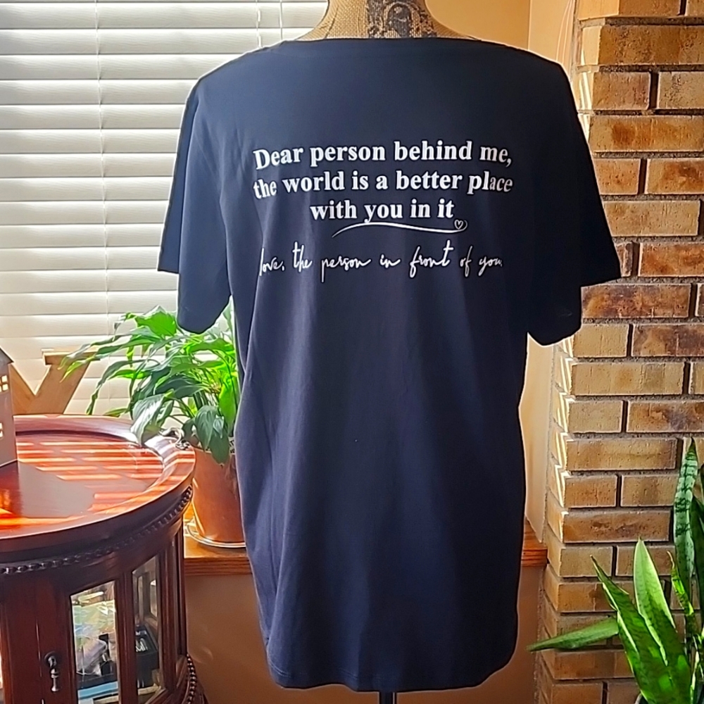 "BE KIND" SHIRT SEE BACK IS SHIRT NWOT